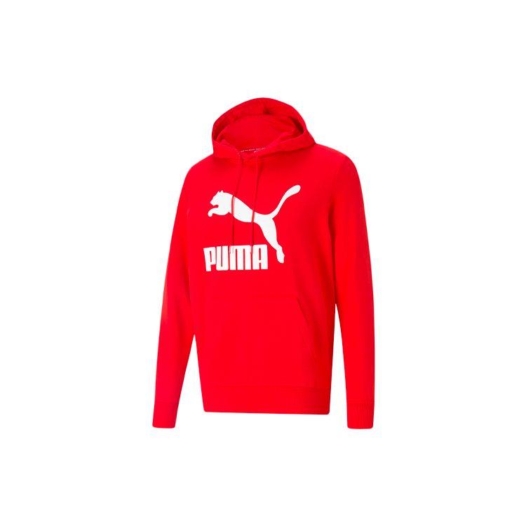 Puma Толстовка с капюшоном и принтом Color Block, мужская, красная 531369-11