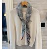 NINA SOLOR Soft Wool Blend Square Scarf