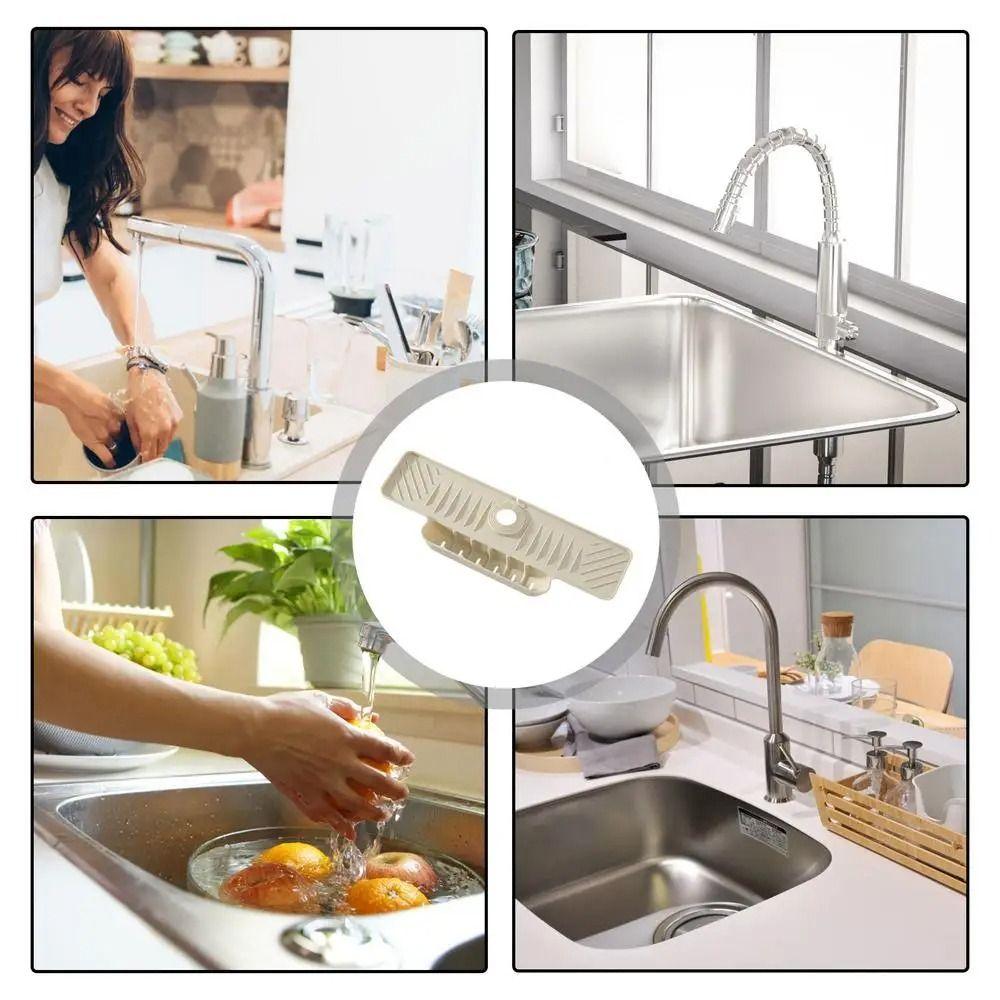 Quick Dry Silicone Water-draining Mat Slope Design Water Drip Catcher Sink Surface
