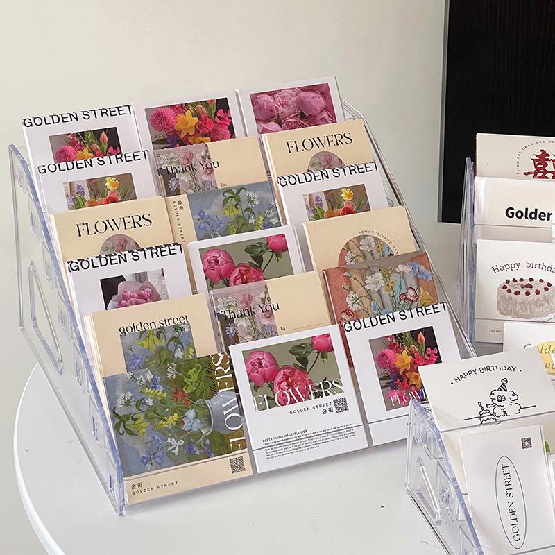 Прозрачная лестница для хранения вещей, органайзер для настольных вещей, коробка для хранения косметики, держатель для канцелярских принадлежностей, полка для демонстрации лака для ногтей