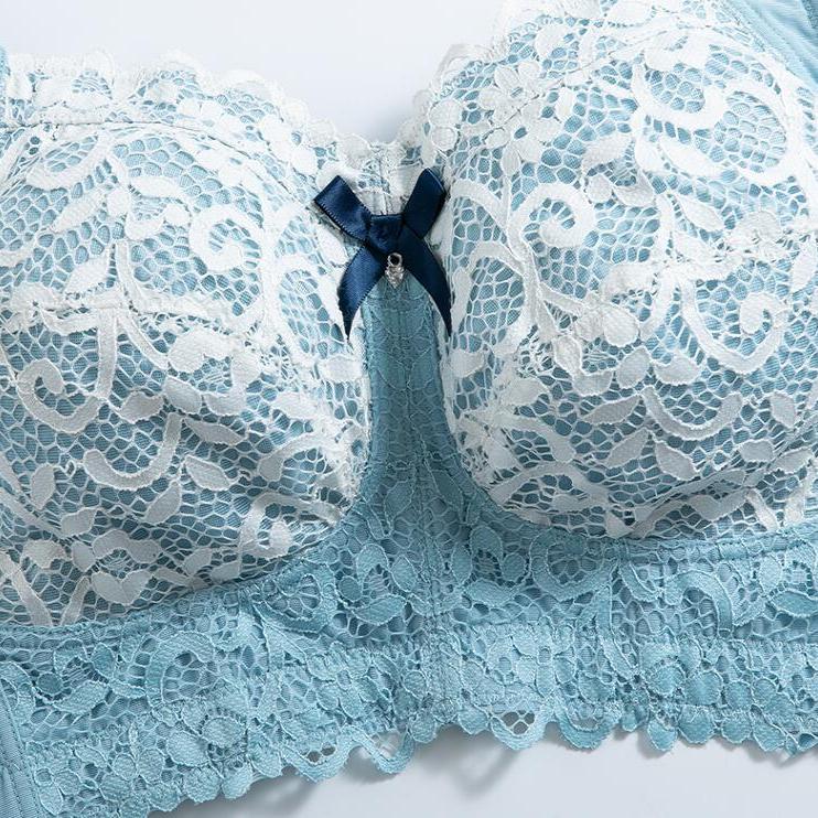 Women's Bras Full Coverage Soft Cup Non-Padded Lace Wireless Minimizer Floral Bralette 75 80 85 90 95 100 105 B C D E F G H I J