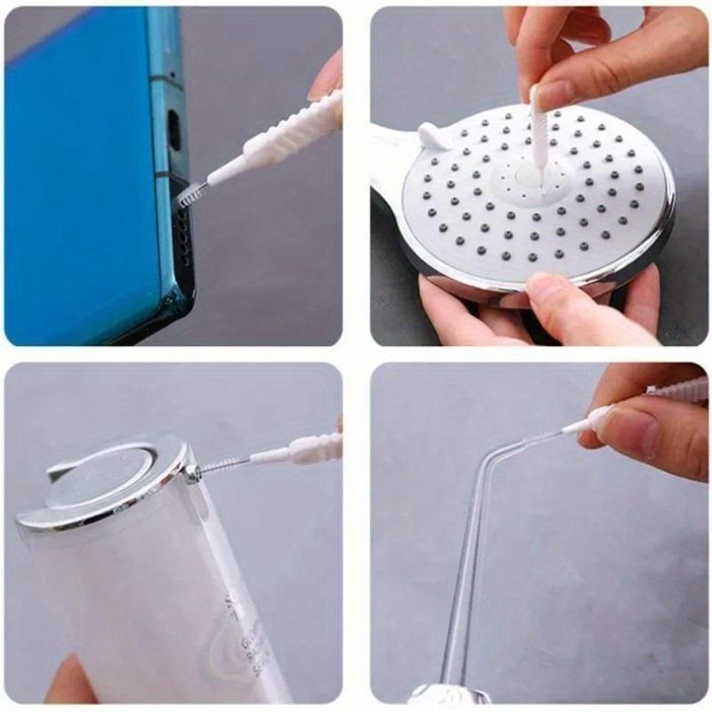 10 шт. Щетка для чистки душа, Пластик, Без подзарядки, Микронейлон, Защита от засоров, для ванной комнаты