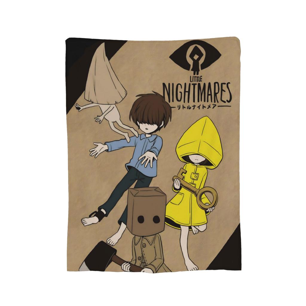 Little Nightmares Покрывало-плед для Хэллоуина Видеоигра Плюшевый плед Летний для кондиционера С принтом Мягкое теплое Постельное покрывало,