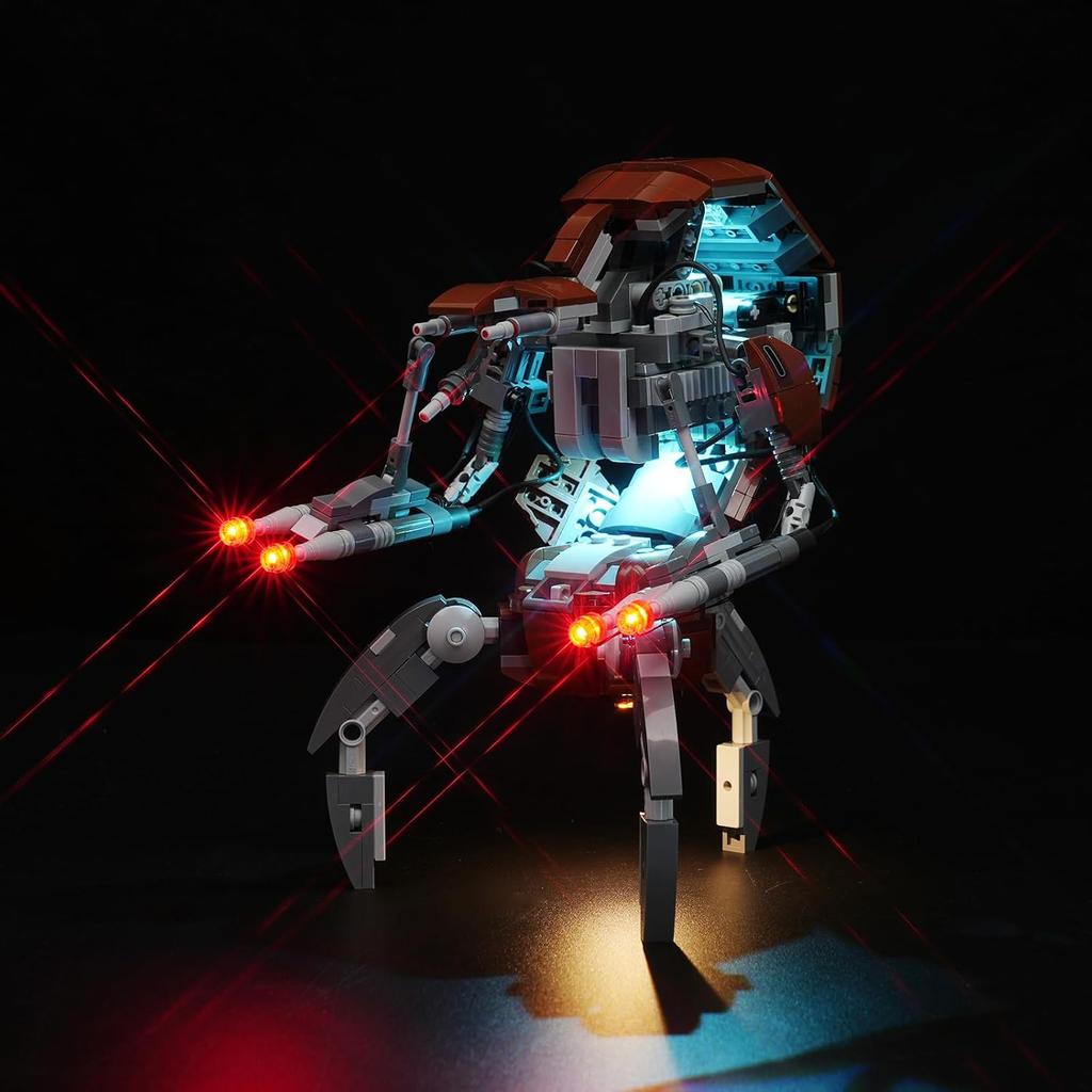 Light Kit for Lego Droideka 75381, Innovative Led Lighting Kit Light Design and Configuration Compatible with Lego 75381 Building Blocks Model - NOT