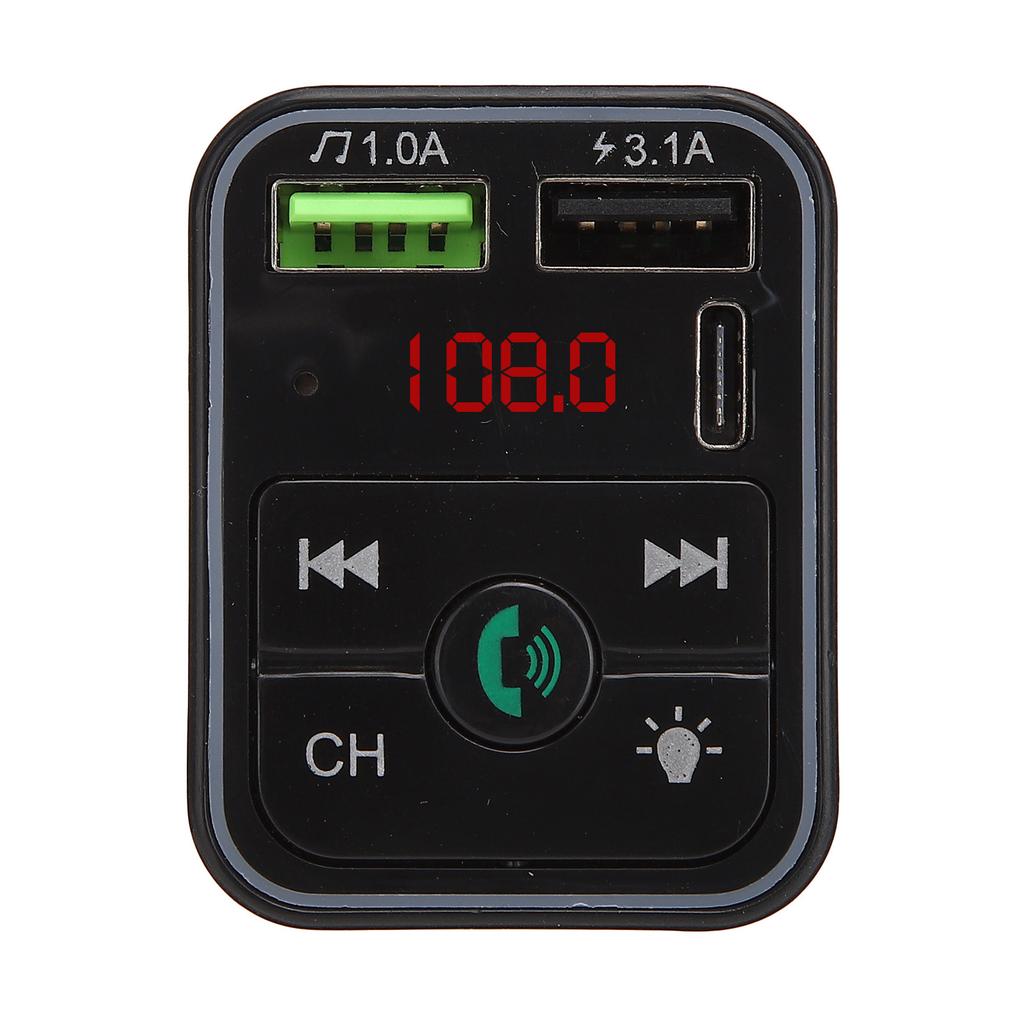 F2 Car MP3 Player with Ambient Light BluetoothFM Transmitter Multifunctional Car Player