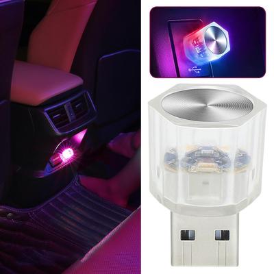 Автомобильный USB LED Подсветка салона Атмосферная лампа Лампа Подсветки Красочная Декоративная Автомобильные Аксессуары для Чтения F3M7
