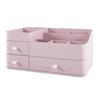 Desktop Makeup and Skincare Organizer with Lipstick and Drawer Compartments