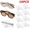 10Pcs Clear Glasses Storage Rack Self Adhesive Glasses Wall Holder Glasses Display Holder  for Home