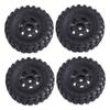 4PCS RC Truck Tires for AXIAL SCX24 1/24 Plastic RC Truck Wheel Tire Parts for Replacement Upgrade