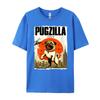 Womens Funny Pugzilla Dog Lover Funny Japanese Pug Dog Lover Unisexs Designer T Shirt Unisex Clothes Camisetas Hombre Hip Hop