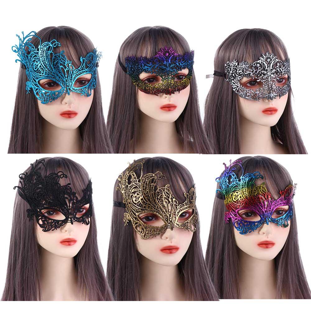 Eye Mask Face Mask Bronzing Masquerade Lace Masquerade Dance Masks Venice Mask Party Supplies