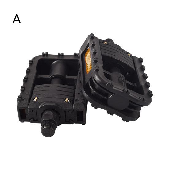 2Pcs Bike Pedals Folding Bicycle Pedals with Smooth Bearings High Strength Ultra-light Universal Simple Installation Bicycle Flat Pedals