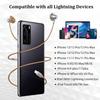 6D Наушники с объемным басом, проводные Bluetooth-наушники для Apple Lightning iPhone 11-17 Pro Max Mini XS XR X 7 8 6 Наушники для Samsung