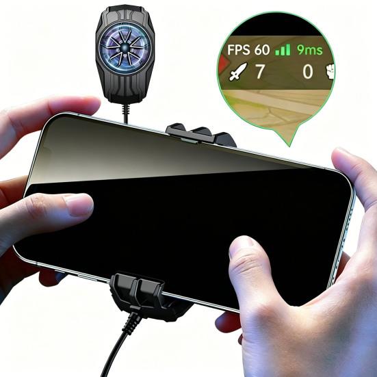 Охладитель для телефона для игр, быстрое охлаждение, вентилятор для мобильного телефона с низким уровнем шума, портативный радиатор для мобильного телефона для iPhone и для Android