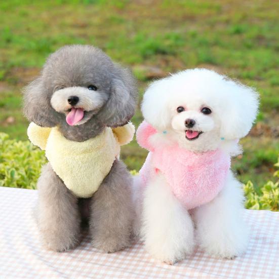 Пуловер на переднюю ногу с круглым вырезом, эластичный подол, утолщенная одежда для домашних животных, в форме медведя в стиле мультфильма