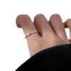 925 Silver-Plated Open Ring: Elegant Niche Design for Women