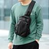 Men's Breast Bag Outdoor Leisure Pu Crossbody Breast Bag Usb Charging Multi-function Breast Bag Multi-color Optional