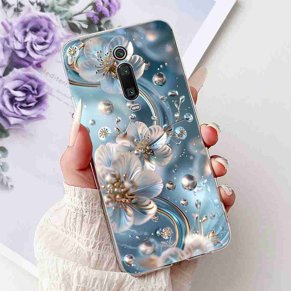 Чехол для Xiaomi Mi 9T M1903F10G, модная расцветка, мягкий силикон, ТПУ-покрытие, для Xiaomi Mi 9T Mi9t 6.39", чехол с рисунком "Цветочная девочка"