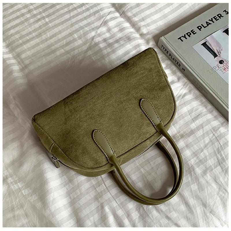 Handbags Women Designer Fashion Deluxe Retro Boston Plush Bag