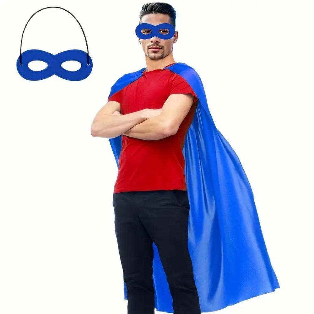 2Pcs/Set Cosplay Costume Halloween Superhero Cloak Halloween Cloak Costume Set Masquerade Dance