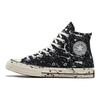 Chuck 70 High Archive Paint Splatter — черные кроссовки унисекс Ash-Stone Egret A01171C
