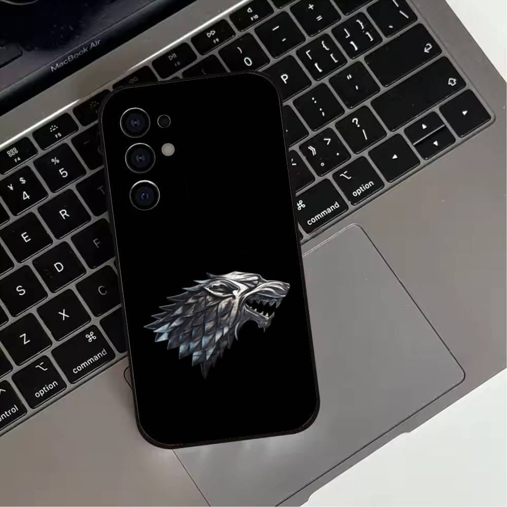 W-Зима Идет S-Stark-ES Чехол Для Телефона Для Samsung S25,S24,S21,S22,S23,S30,Ultra,S20,Plus,Fe,Lite,Note,10,9,5G Черный Чехол