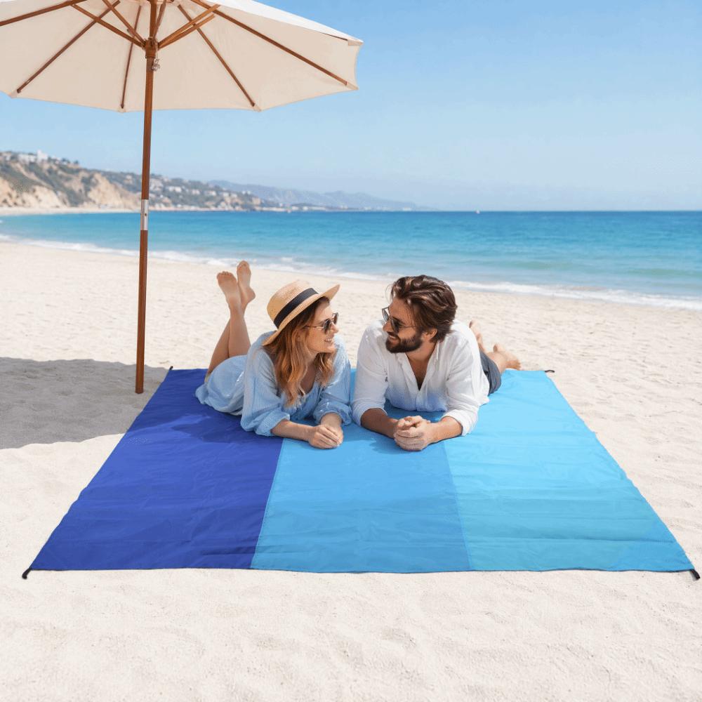 Polyester Fabric Picnic Mat Sandproof Waterproof Outdoor Mat Quick Dry Beach Blanket Beach Trips