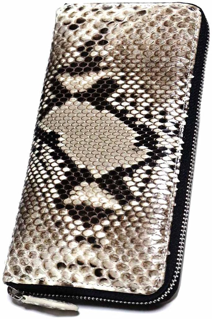 Python Diamond Python Genuine Leather Snakeskin Snake Long Wallet Long Wallet Wallet Wallet Wallet for Men Women Men Zipper Coin Purse Long Wallet
