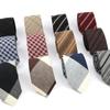 Cotton Tie, Plaid Necktie, Gift For Men, Casual Man's Neckties, Wedding Party Suits Cravat