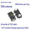 Двунаправленный супрессор переходных напряжений 6.5В SMAJ6.5CA DO-214AC SMD TVS с шелкографией WK