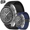 Силиконовый ремешок для Omega X Swatch Joint MoonSwatch Planet, ремешок для часов, металлический браслет с магнитной пряжкой, сменный браслет Correa
