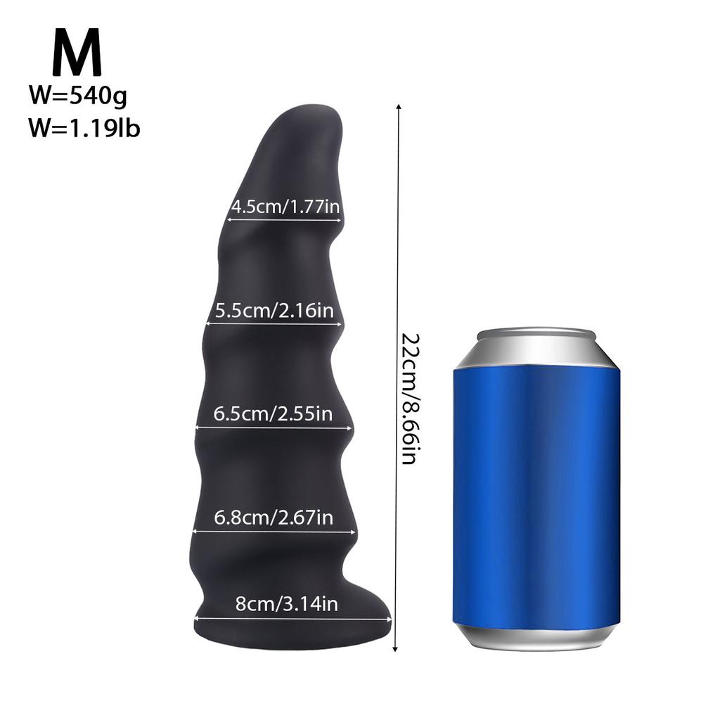 Силиконовая волна Анальная пробка Пара Сексуальная Мастурбация Анус Секс-игрушка Мужчины и Женщины Носят Анти-офф Хризантема Расширение Дилдо