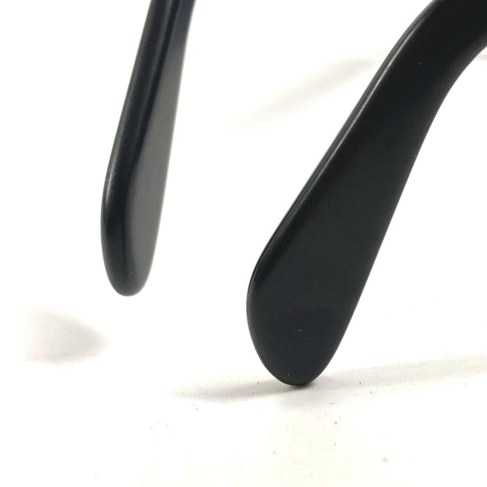 CHANEL 01451 vintage CC Logo Smoke eyewear sunglasses Plastic Black/Gold
