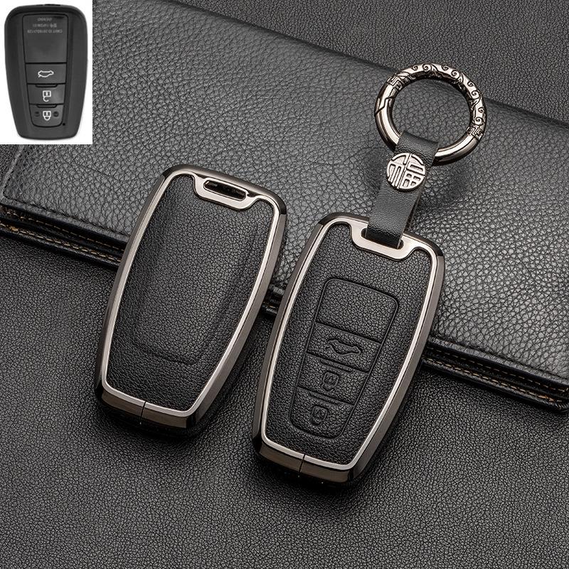 Металлический чехол с полной защитой для ключа для Toyota Corolla, RAV4, Rongfang, Wilanda, Levin, Camry
