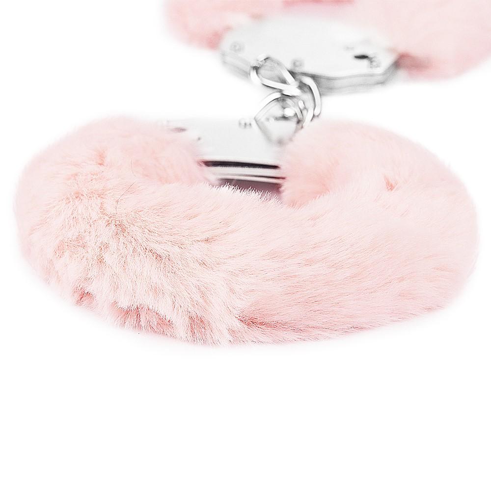 Lovetoy Kajdanki Fluffy Handcuffs (Różowe)