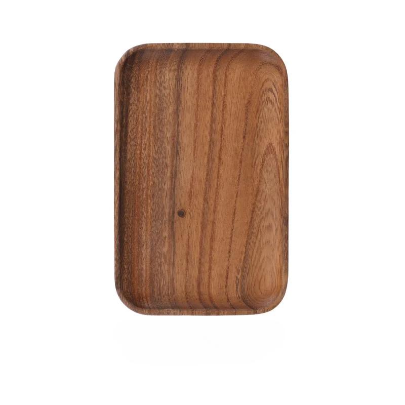 South American Walnut Creative Solid Wood Tray, Japanese Style Household Dry Foam Tray, Irregular Fruit Tray, Snack and Tea Tray