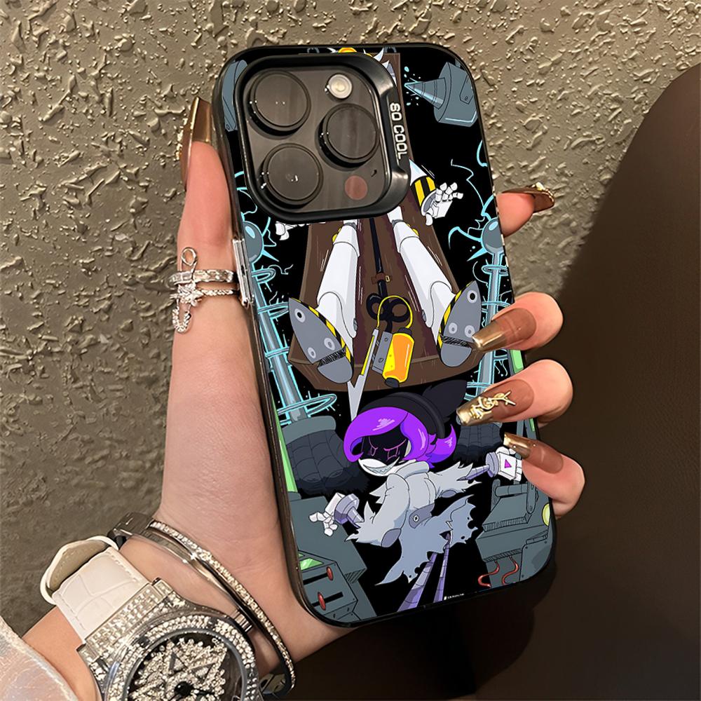 Чехол для телефона M-Murders Game D-Drones для iPhone 16,15,14,13,12,11,Pro,Max,Plus,Mini,XS,SE, противоударный, черный матовый, жесткий бампер