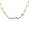 [L4346] - Gold Plated Necklace 'Sissi' Ivory Gold - 45 Cm 6 Mm