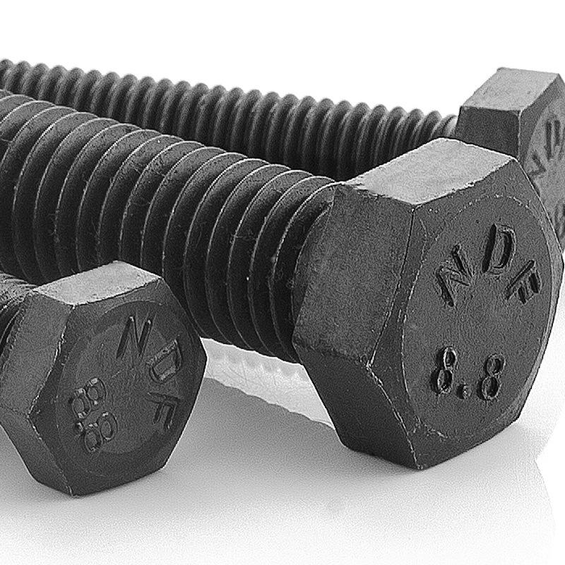 Высокопрочный шестигранный винт, черная углеродистая сталь, удлиненный болт, класс 12.9, размеры M5-M16