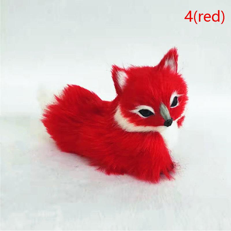 Моделирование животных лисы плюшевые декоративные игрушки куклы для детей подарок на день рождения