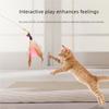 New Steel Wire Teasing Stick New Cat Toy Butterfly Feather Cute Teasing Stick Teasing Cat Bell Toy Pet Supplies