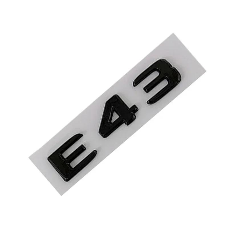 cazvfh1 For Mercedes Benz New 3D ABS Chrome Rear Trunk Badge Decal E43 E53 E63 S Emblem Logo Sticker For Mercedes Benz AMG W211 W212 W21