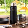 Бутылка для воды Atlas 700 мл с холодной изоляцией, термовакуумной изоляцией, кружка из нержавеющей стали, бутылка с резьбой, для непосредственного питья, легко моется, для улицы, WENS, черная, горячая