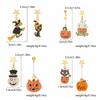 Enamel Ghost Ear Studs Star Pumpkin Dangle Earrings Retro Halloween Earrings  Unisex