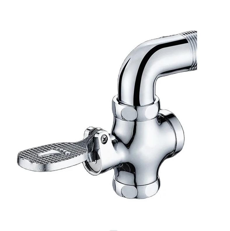 Flush Valve for Toilets Foot Pedal Toilet Flush Valve Copper Lavatory Urinal Flush Bottom Valves