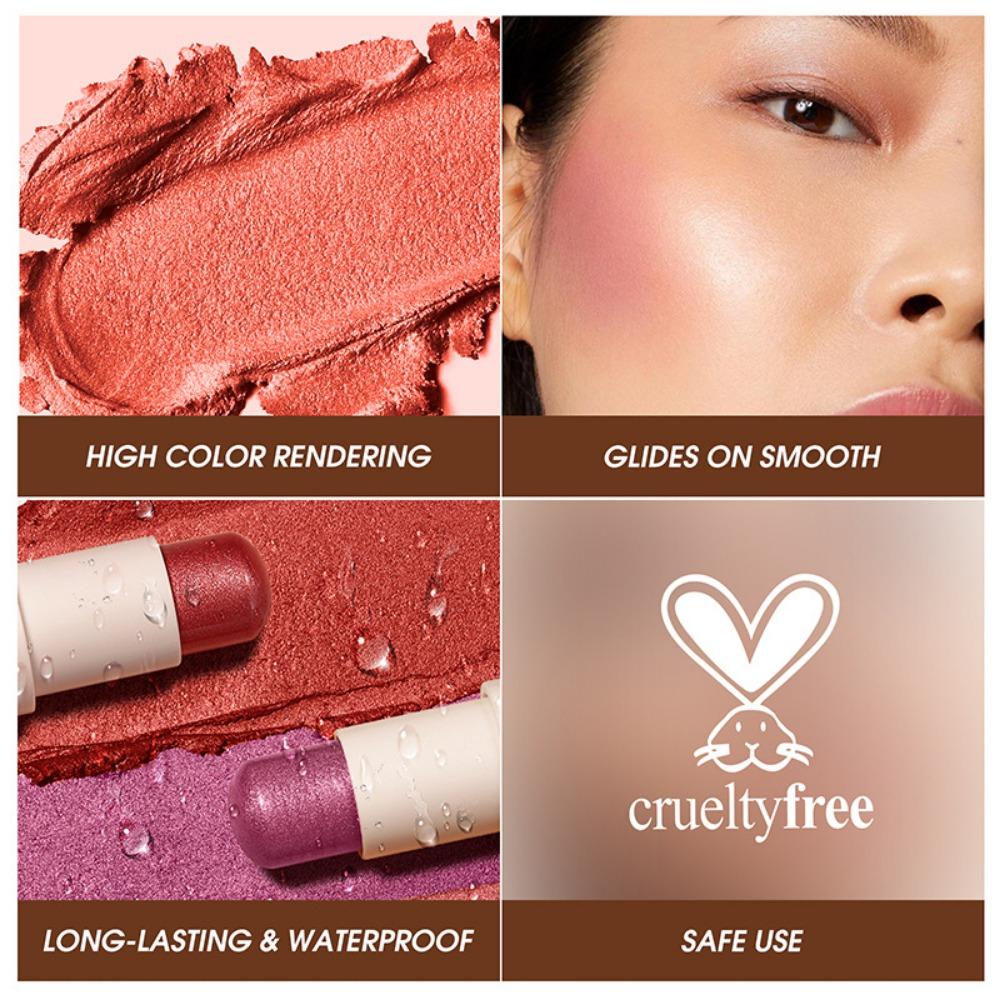 LANGMANNI 4 цветных румяна-стика, стойкие, естественно осветляющие румяна-карандаш