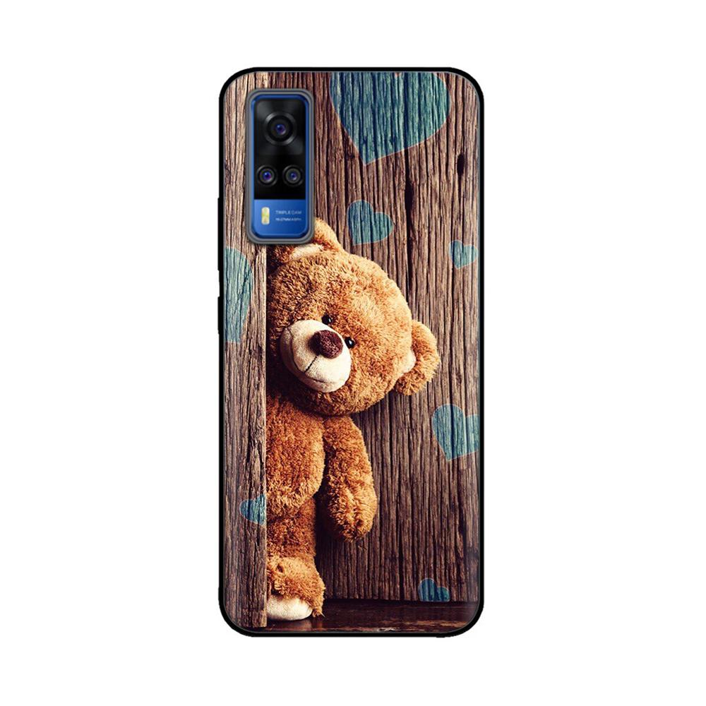 Для vivo Y31 2021 Чехол Мягкий Черный силикон Задняя крышка Fundas Для Vivo Y51a Y51 2020 Декабрь V2030 Y 51 VivoY31 V2036 Чехол для телефона