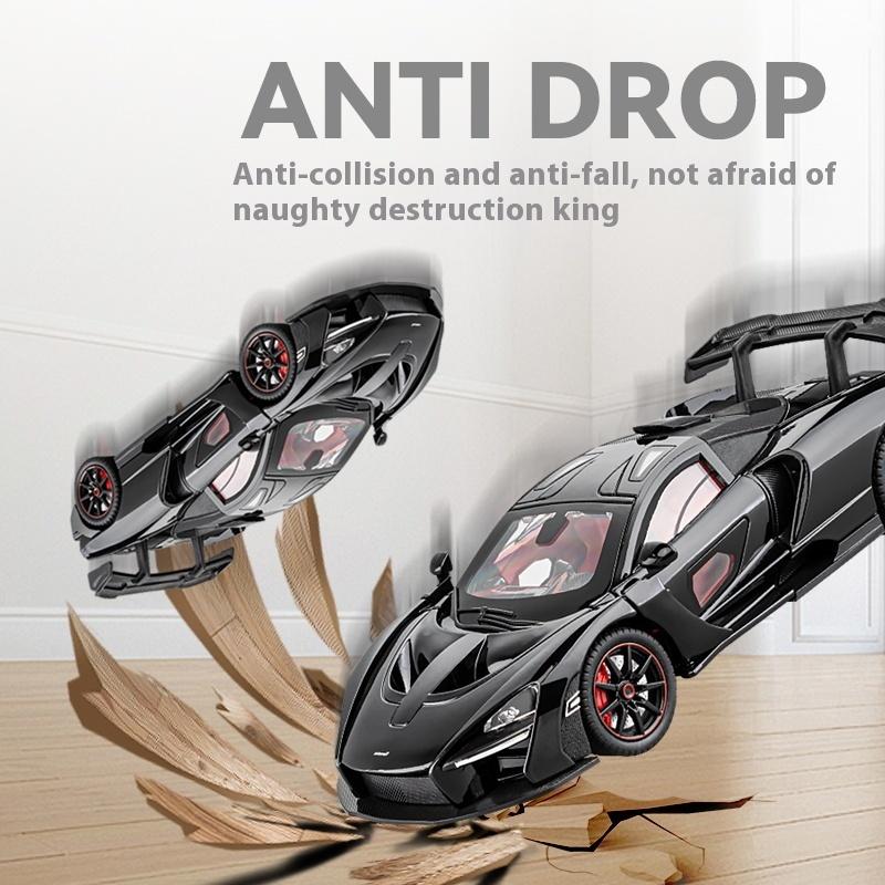 Масштаб 1/24 Mclaren Senna Сплав Металл Литой Модель Автомобиля Звук и Свет Коллекция Хобби Супер Гоночная Серия Подарок на Праздник День Рождения для Мальчика