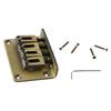 4 String Guitar Bridge Ukulele Bass Metal Bridge Replacement for Stringed Instruments Bronze Color