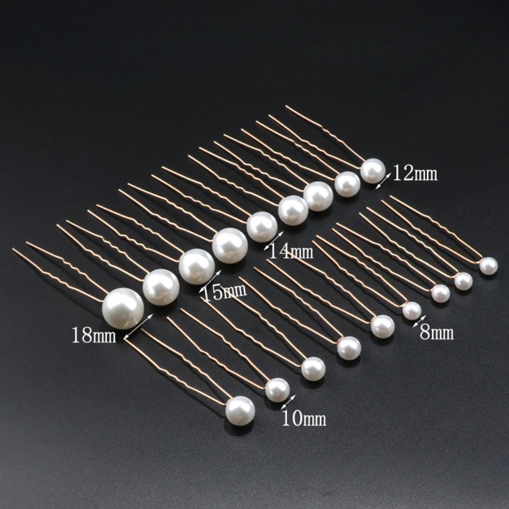 Жемчужные шпильки для волос, 18 шт. Свадебные жемчужные аксессуары для волос Свадебные жемчужные стразы заколки для волос для невест, подружек невесты